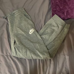 Nike grey sweatpants.